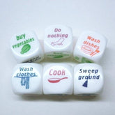 NUOBESTY 1 Set of Novelty Dice Game Dice Housework Dice Adult Dice Toy for Couple